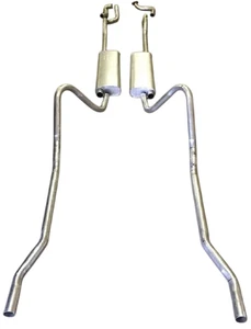 Dodge Coronet & Royal 1957 techo rígido doble escape, acero inoxidable - Imagen 1 de 1