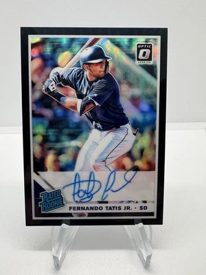 Panini Donruss Optic Rated Rookies 2019 Fernando Tatís Jr. #84 automático/50 Foto 1 de 2