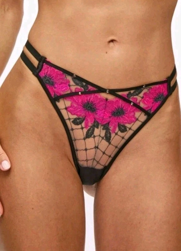 Tanga Ann Summers Boudoir Rose. Talla 10. Nuevo con etiquetas. Foto 1 de 4