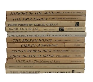 Kahlil Gibran 12 Book Lot  The Prophet, Sand & Foam + Classics | Vintage PB - Imagen 1 de 6