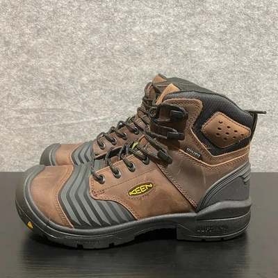 KEEN Utility Portland 6” Work Boot Men's 10.5D Brown Waterproof Composite Toe - Image 1 of 4