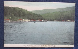 ca1910 Pottsville Pennsylvania Lake Tumbling Run Hand Colored Postcard - Picture 1 of 2