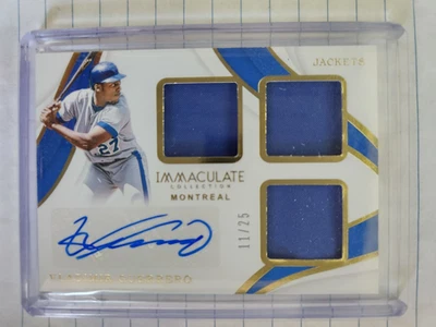 Vladimir Guerrero 2019 immaculate collection jackets autographs /25 - Image 1 of 2