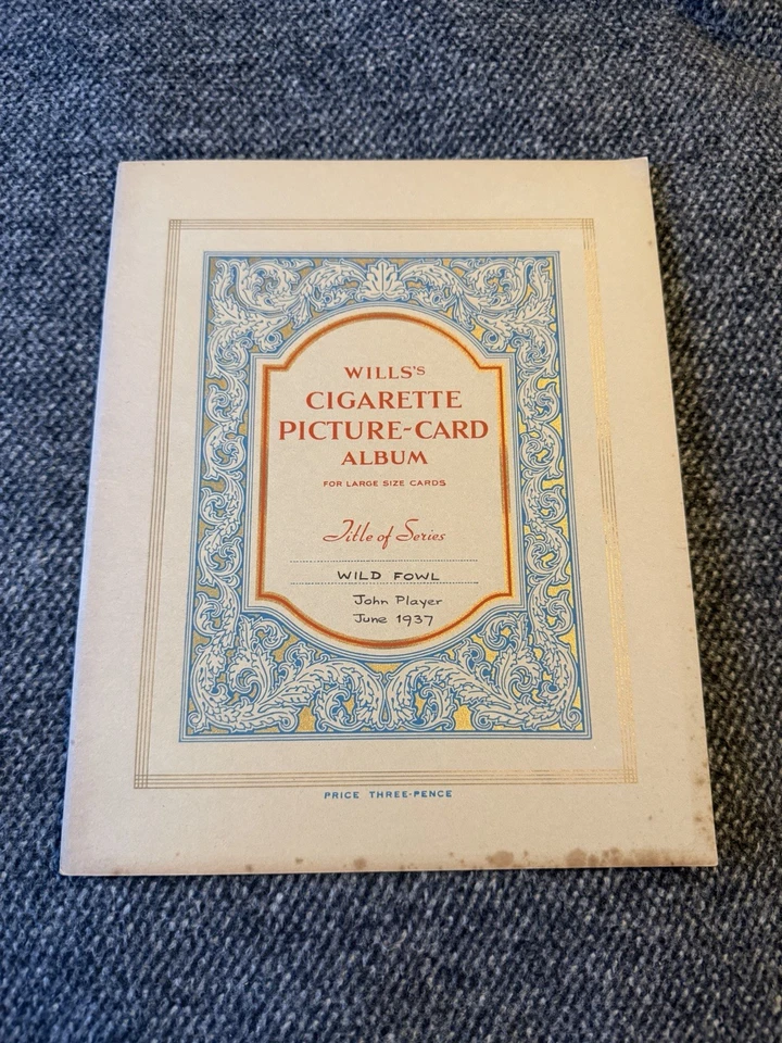 Player’s Wild Fowl (1937) Full Set L25 Cigarette Cards In Album - VG+ Excellent - Image 1 of 4