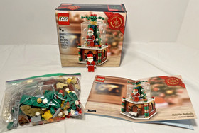LEGO 40233 Santa SNOW GLOBE Set Christmas 100% Complete Box Instructions Nice!