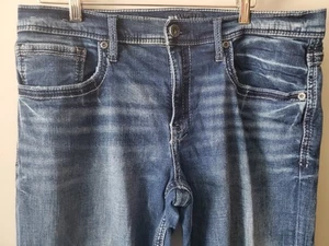 Buckle BKE Jake Jeans Men's 36x32 Blue Straight Stretch Regular Denim - Picture 1 of 8