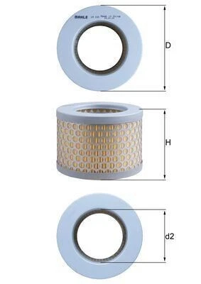 MAHLE LX192 AIR FILTER - Image 1 of 2