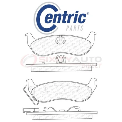 Centric C-TEK Ceramic Disc Brake Pads for 2003-2011 Ford Crown Victoria 4.6L tx Foto 1 de 4