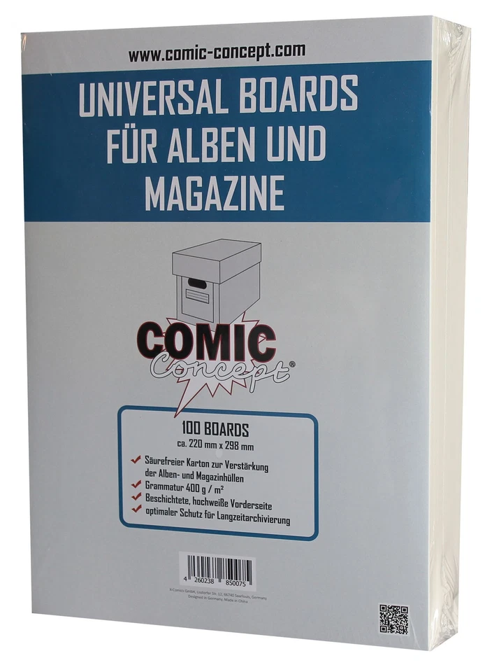 Comic Concept Alben & Magazinboards (220 x 298 mm) (100 Stück) - Bild 1 von 1