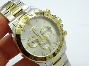 Reloj cronógrafo pulsera de dos tonos para hombre Hugo Boss FUNCIONA - Imagen 1 de 7