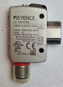 Keyence LR-ZB240CB Sensore di distanza laser M18 25-240 mm NPN/PNP IP67 - Foto 1 di 5