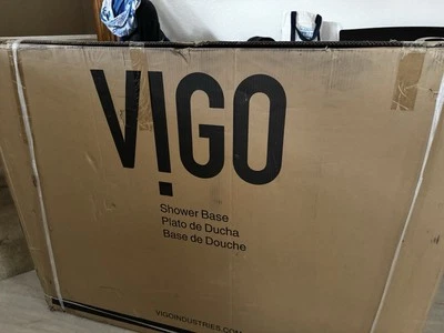Base de Ducha - Vigo Winslow 48-1/8" x 36-1/8" Base de Ducha con Doble Umbral  Foto 1 de 2
