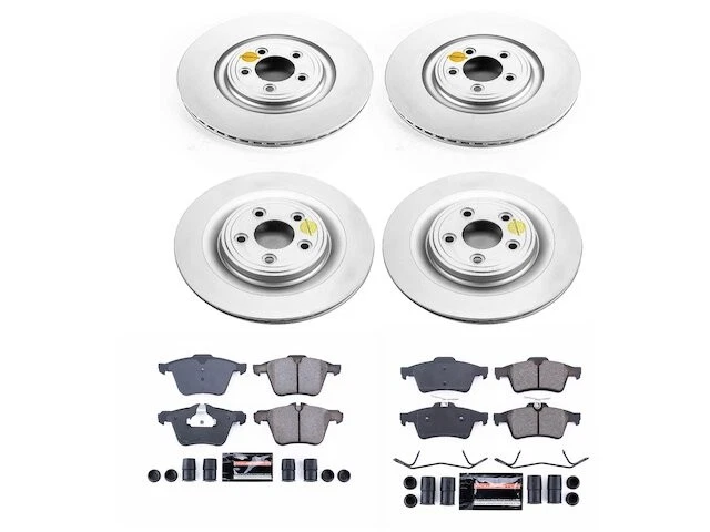 Front and Rear Brake Pad and Rotor Kit For 2009 Jaguar XF Supercharged WT466YQ Foto 1 de 1