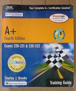 A+ Fourth Edition Training Guide by Charles J Brooks Vintage Computer Book 2003 - Foto 1 di 10