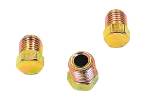 Inverted flare brass plugs for 3/8"-24 (Pack of 3) for PV2 PV4 extra line plug - Picture 1 of 3