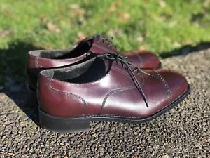 NEW FLORSHEIM Leather OXFORD SHOES Lexington Men's Sz 9 3E Burgundy 17067-05 - Picture 1 of 22