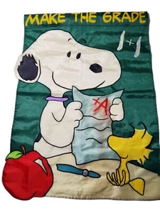 Vintage Snoopy Make the Grade Hof/Garten Flagge - Bild 1 von 2