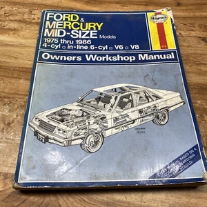 Ford & Mercury Mid-Size Car 1975-1986 Haynes Service Repair Manual P# 36044 - Bild 1 von 8