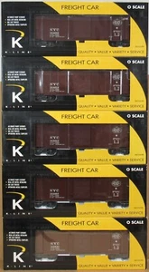 K-Line K761-1758A NYC/New York Central Steel Boxcar 5-Car Set O-Gauge NIB * - Picture 1 of 5