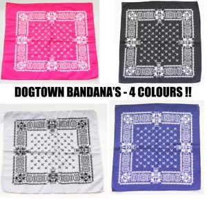 DOGTOWN BANDANA - MARINESCHWARZ ROT ROSA WEISS - NEU SKATE GANG THRASH OG SELBSTMÖRDERISCH - Bild 1 von 2