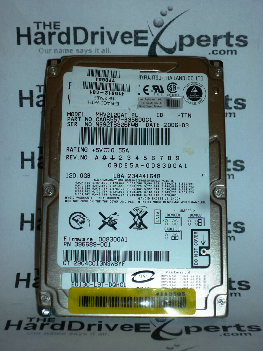 Fujitsu 8 MB Cache 120 GB Storage Capacity Internal Hard Fujitsu 8 MB Cache 120 GB Storage Capacity Internal Hard