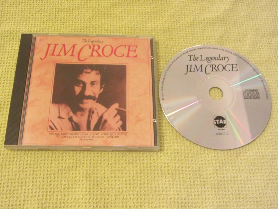Jim Croce ‎The Legendary Jim Croce CD Album 1989 Star Records – 84033-2 - Image 1 of 1