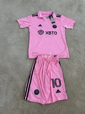 Camiseta y pantalones cortos Inter Miami Messi #10 niños jóvenes medianos. Nuevo con etiquetas. Foto 1 de 4