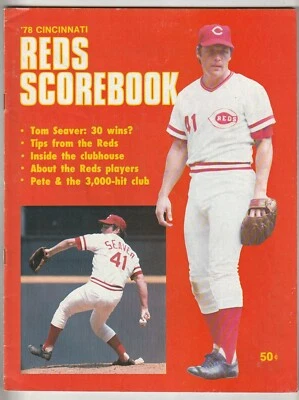 1978 Cincinnati Reds vs Houston Astros Program----Tom Seaver   Excellent - Image 1 of 2