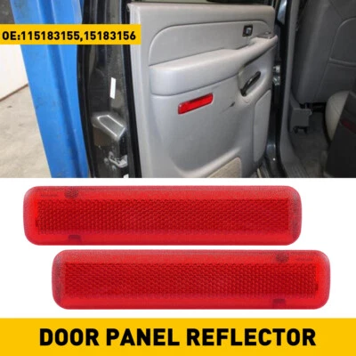 2x Door Panel Trim Front Reflector For 2003-2007 GMC XL Yukon 1500 XL 2500 - Image 1 of 4
