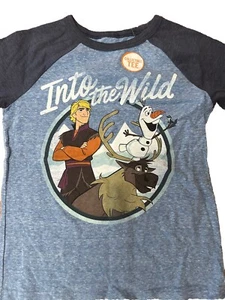 Jumping Beans Disney Frozen Boys Blue Olaf & Kristoff Tee Shirt T-Shirt 6 - Picture 1 of 3