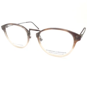 Prodesign 4743 6421 52mm Brown Fade w Nose Pads Authentic Eyeglass Frame - Picture 1 of 3