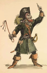 Pirates of the Caribbean Marc Davis Concept Auctioneer Poster Print 11x17 - Picture 1 of 4