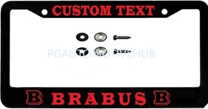 License Plate Frame Black Stainless Steel Vinyl Lettering for Brabus - Bild 1 von 3