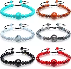 6 Pcs Motion Sickness Bands Bracelet anti Nausea Adjustable Wristband for Cruise - Picture 1 of 7