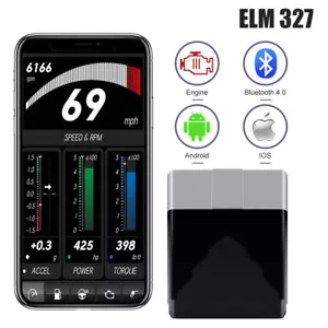 ELM327 Automotive OBD2 Diagnostic Scanner Car Check Engine Light OBD Code Reader - Foto 1 di 11