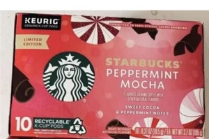 Starbucks K-Cup Coffee Pods - Peppermint Mocha, 10 Ct - Picture 1 of 1