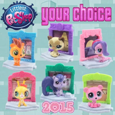 McDonald's 2015 LITTLEST PET SHOP Tiny Animal FIGURE LPS Hasbro YOUR Toy CHOICE - Image 1 of 2