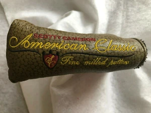 Rare SCOTTY CAMERON Titleist Head Cover a olive walnut textured American classic - Picture 1 of 9