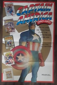 Collection of 13 1990's Comic Superhero Posters Various Sizes Capt America 22x34 - Picture 1 of 7