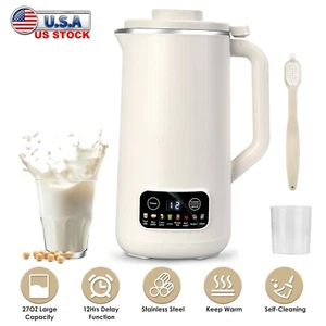 8 in 1 Nut Milk Maker Blender 27oz Homemade Automatic Soy Almond Maker Machine - Picture 1 of 13