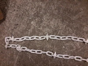 Polythene plastic spiked Chain sold by the metre pedestrian guide car park lot - Picture 1 of 2