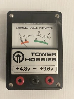 Vintage Tower Hobbies Expanded Scale Voltmeter 4.8v and 9.6v - Image 1 of 3