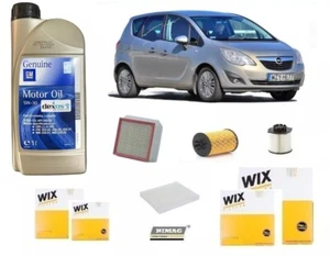 Kit Filtri Tagliando per Opel Meriva B 1.6 CDTi + 5 Litri Olio Opel 5W30 - Imagen 1 de 12
