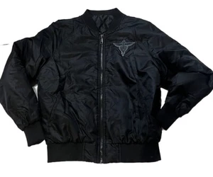 Bon Jovi Bomber Parker Puffer Jacket 2018 ‘THINFS TOUR’ MEDIUM Workman Vintage - Foto 1 di 14