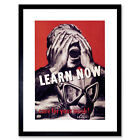 War Wwii Usa Gas Mask Injury Eyes Poster Framed Wall Art Print 12X16 In