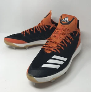 Adidas Boost Icon 4 Baseballstollen METALL schwarz orange Größe 13,5 BRANDNEU. - Bild 1 von 12