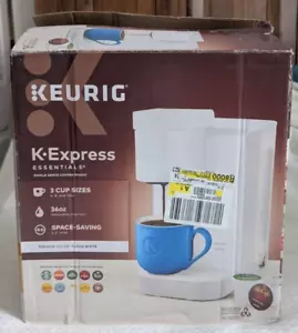 Keurig K-Express Essentials WHITE Single Serve K-Cup Pod Coffee Maker (TESTED) - Picture 1 of 21