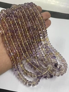 Pietra preziosa rondelle liscia ametrina qualità AAA 16"" perline blu giallo lisce - Foto 1 di 7