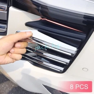 For Toyota Land Cruiser LC300 2022-2024 Chrome Front Grill Grille Trims Molding - Picture 1 of 6