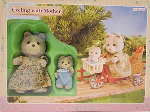 Sylvanian Families Maron dog mom and baby & bicycle [Parallel import goods] Cover